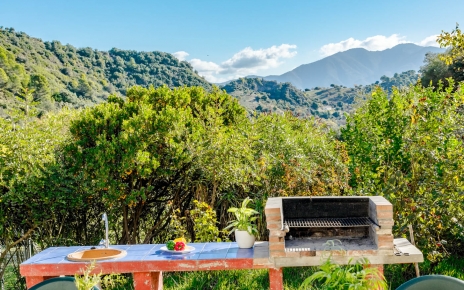 Simple built-in barbecues facilities by terrace